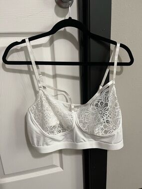 Lace-Detail White Bralette - Women Intimates & Sleepwear